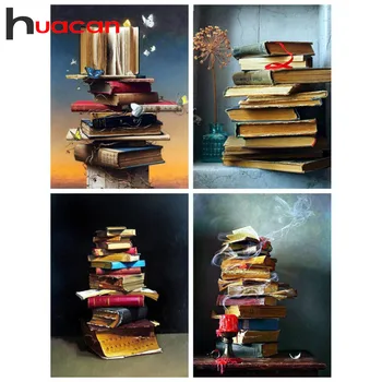 

Huacan 5d Diamond Painting Book Diamond Art Full Drill Mosaic Stairs Embroidery Scenery Handmade Gift Home Decor