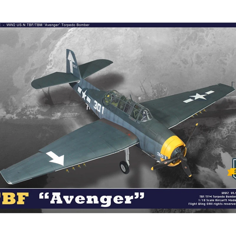 US $118.33 US Army TBF 118 TBF Bomber Fighter Model World War II Fighter In Stock