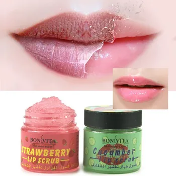 

Natural Strawberry Cucumber Gentle Moisturizing Exfoliating Lip Scrub Lighten Lip Lines Nourish The Lips Cucumber Extract Cream