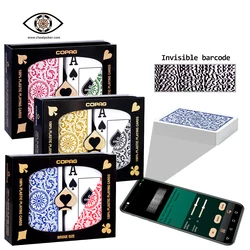 Copag 1546 Bridge Size Jumbo Index Barcode Marked Playing Cards Double Set Magic Board Game Plastic Decks Anti Cheat Poker
