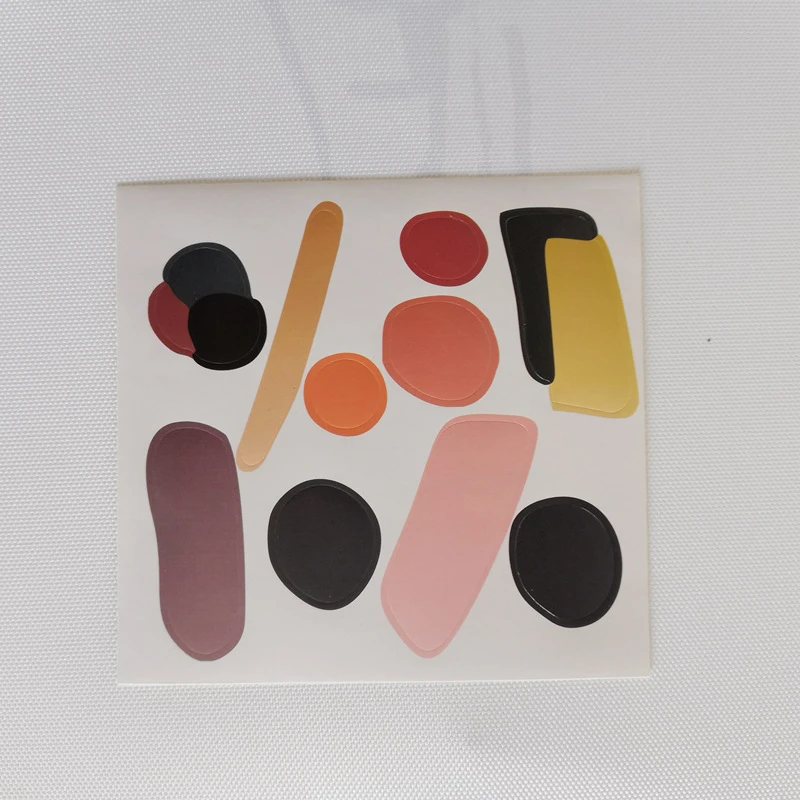 SIXONE 2 шт. цветные круглые декоративные наклейки s бумага настольная карта наклейка фото блокнот печать наклейка канцелярские товары
