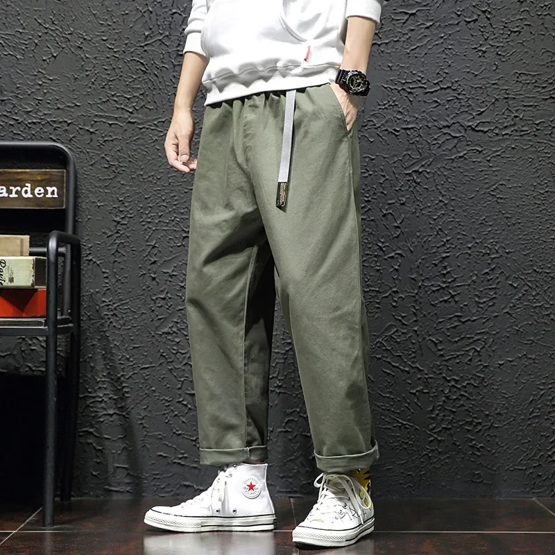 

2020 Spring Main Push Japanese-style Black Wall Large Size Wide-Leg Embroidered Casual Pants M-5x Hk1970-