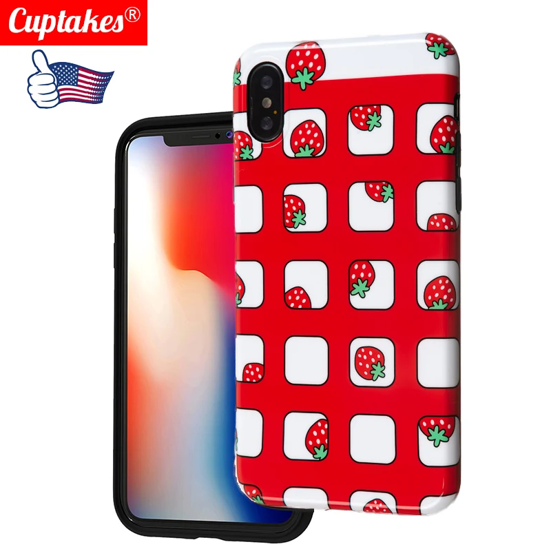 Роскошный Глянцевый IMD Мягкий силиконовый чехол для Apple iPhone X 10 XS Max XR 7 Plus 8 6S 6 милый