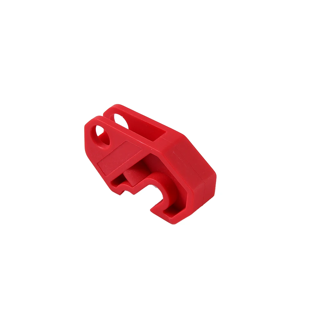 Universal Circuit Breaker Lockout Red with Screw, Locks Out All Miniature ISO/DIN Circuit Breakers