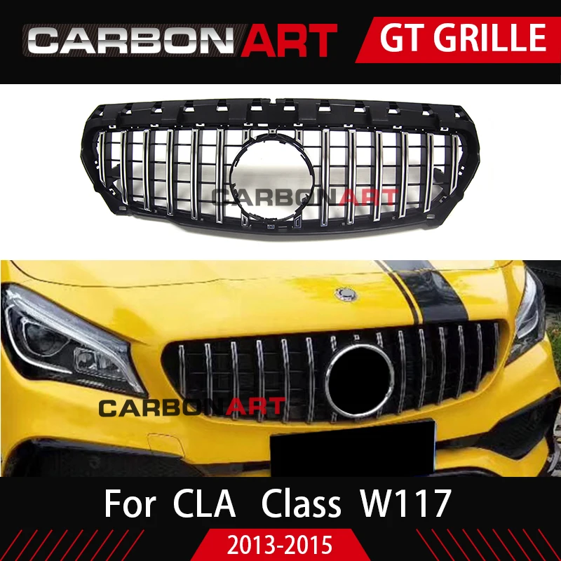 Решетка CLA W117 GT style для MB передняя решетка Class C117 CLA200 220 CLA260 300 2013 2015 решетка|Гоночные