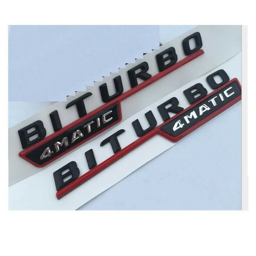 Black Trunk 3D Letters Number Emblem Badge Sticker for Mercedes Benz GLS350