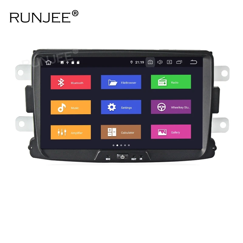 Cena RUNJEE 8 cal PX6 Android 9 samochodowy odtwarzacz multimedialny dla Dacia Sandero Duster Renault Captur Lada Xray 2 Logan DVD GPS radio odtwarzacz