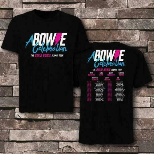 

A BOWIE CELEBRATION THE DAVID BOWIE ALUMNI TOUR DATES 2019 SHIRT SIZE S-XXXL ZM1