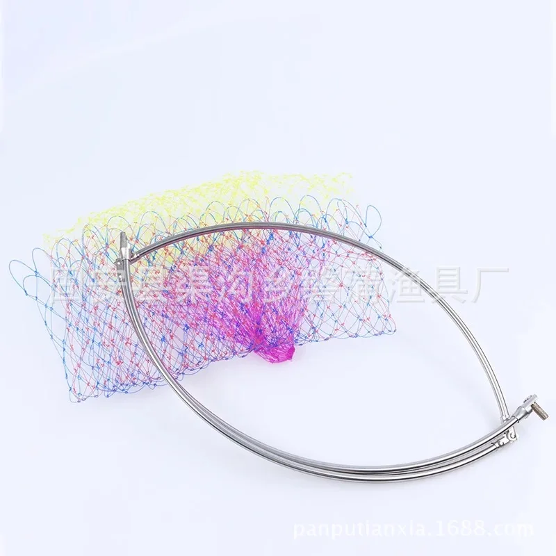 

Fishing Rod Pheasant Stainless Steel 4050cm Landing Net Head Color Bigeye Network Fishing Gear Yong Fishing Accessories