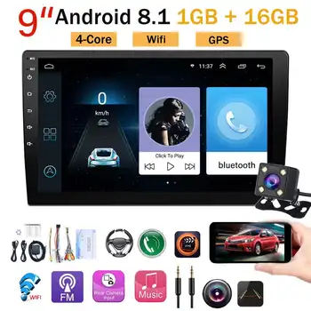 

2 Din 9" Android 8.1 Car Radio Stereo Car Multimedia Player Audio Autoradio Video Player MP5 GPS WIFI Rear View Camera