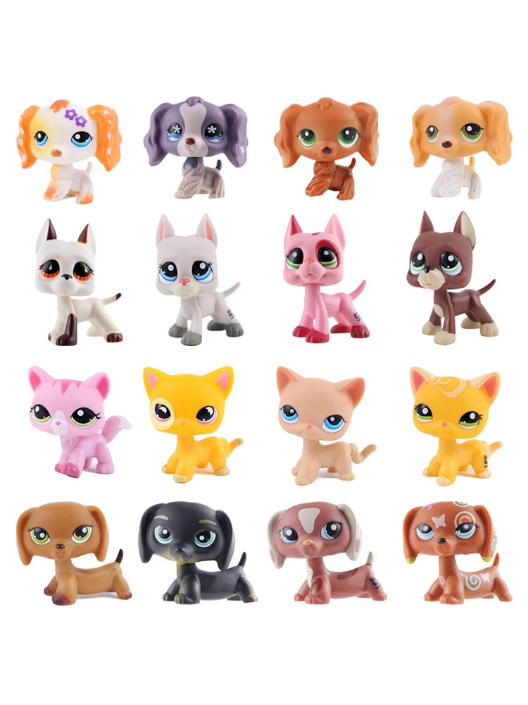 Новинка редкая игрушка lps для домашних животных стоячая кошка с короткой шерстью