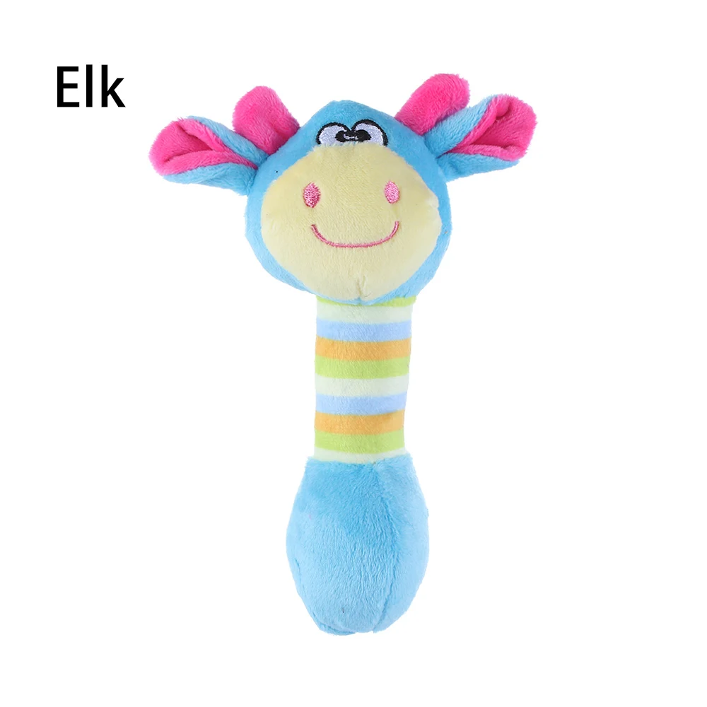 elk 1 шт., игрушки для разделывания свиньи, утки, лося, флис, жевательные игрушки для собак, интерактивный для щенков, Вокализация, игрушка для укуса, плюшевая пищалка, домашний сад, товары для домашних животных - Цвет: elk
