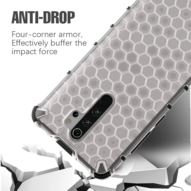 Противоударный прозрачный гибридный защитный чехол с Сотами для huawei Honor mate 30 9X Pro Nova 5i 5 Pro V20 чехол