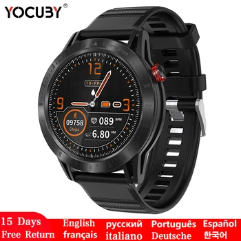 

Smart Watch wearable devices Men smart electronics smartwatch ip68 Waterproof Bluetooth Heart Rate Monitor App Watch Cross