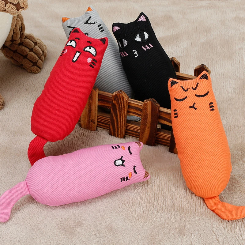 

Creative Cute Pillow Scratch Crazy Cat Catnip Toy Teeth Grinding Bite Interactive Toys Cat Toy Pet Supplies Products