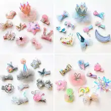 Летний Стиль, Детская повязка на голову, Южная Корея, заколки для маленьких девочек, комплект принцессы с короной, Детские аксессуары для волос