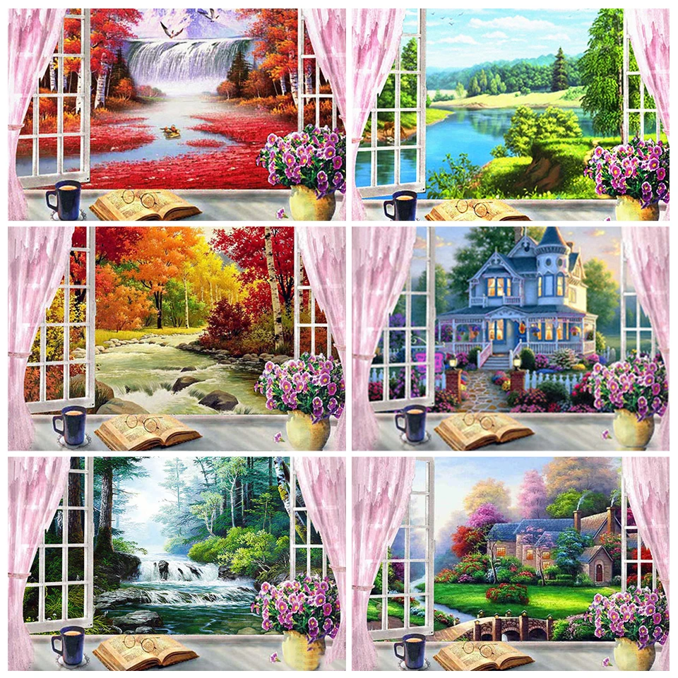 Landscape Dreamly Town Diamond Painting On Clearance Cross Stitch Bookmark  Bedroom Decoration Wall Decor Kids Gift Free Shipping - AliExpress