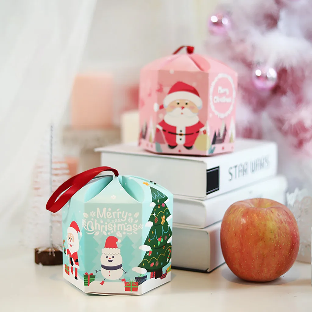 High Quality 18pcs Box Paper Christmas Eve Safe Fruit Box Christmas Apple Gift Box New