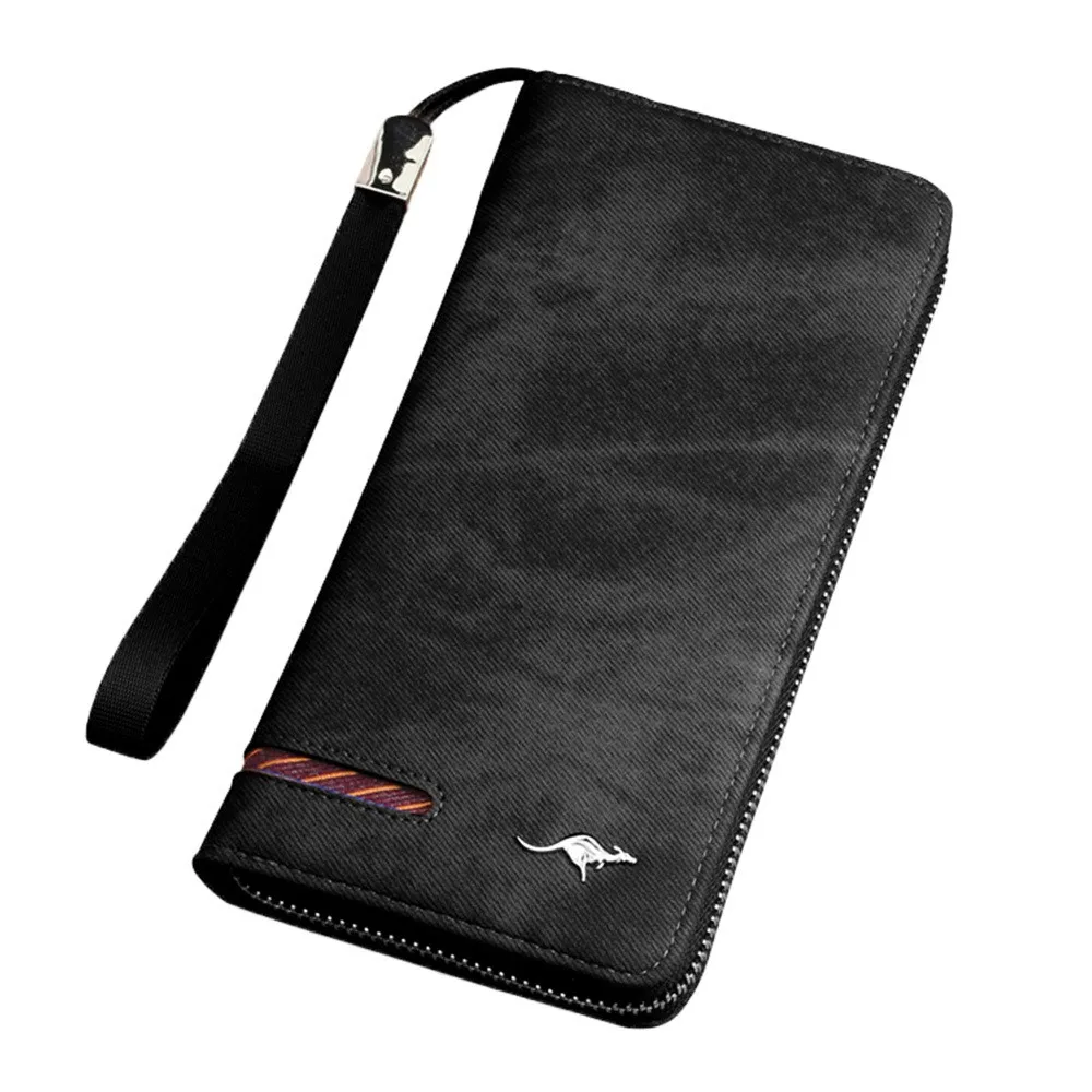 

Women Men Bag Retro Zipper Coin Purse Long Wallet Card Holders Handbag porte carte tarjetero hombre porta tarjeta