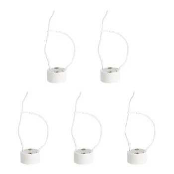 

5/10/20pcs GU10 Socket LED Bulb Halogen Lamp Ceramic Holder Base Wire Connector Approx. 14cm 5 / 10 / 20 * GU10 Lamp Holders