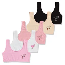 夏薄い少女トレーニングリネンソフトブラジャースポーツ少女ブラジャー十代の少女ウサギ子供トピックティーンエイジャーのためのベスト(China)