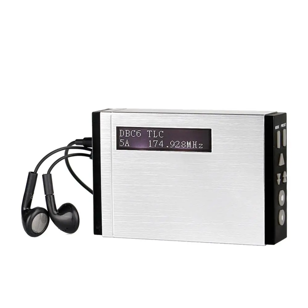 

T101 Portable DAB+ Radio Receiver RDS FM Radio Pocket Digital DAB Receiver Radio with Earphone