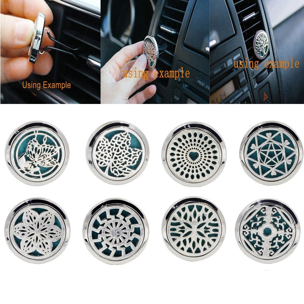 Outlet Fragrance 10 Style Stainless Car Air Vent Freshener Essential Oil Diffuser Locket Auto interior Car-Styling | Автомобили и