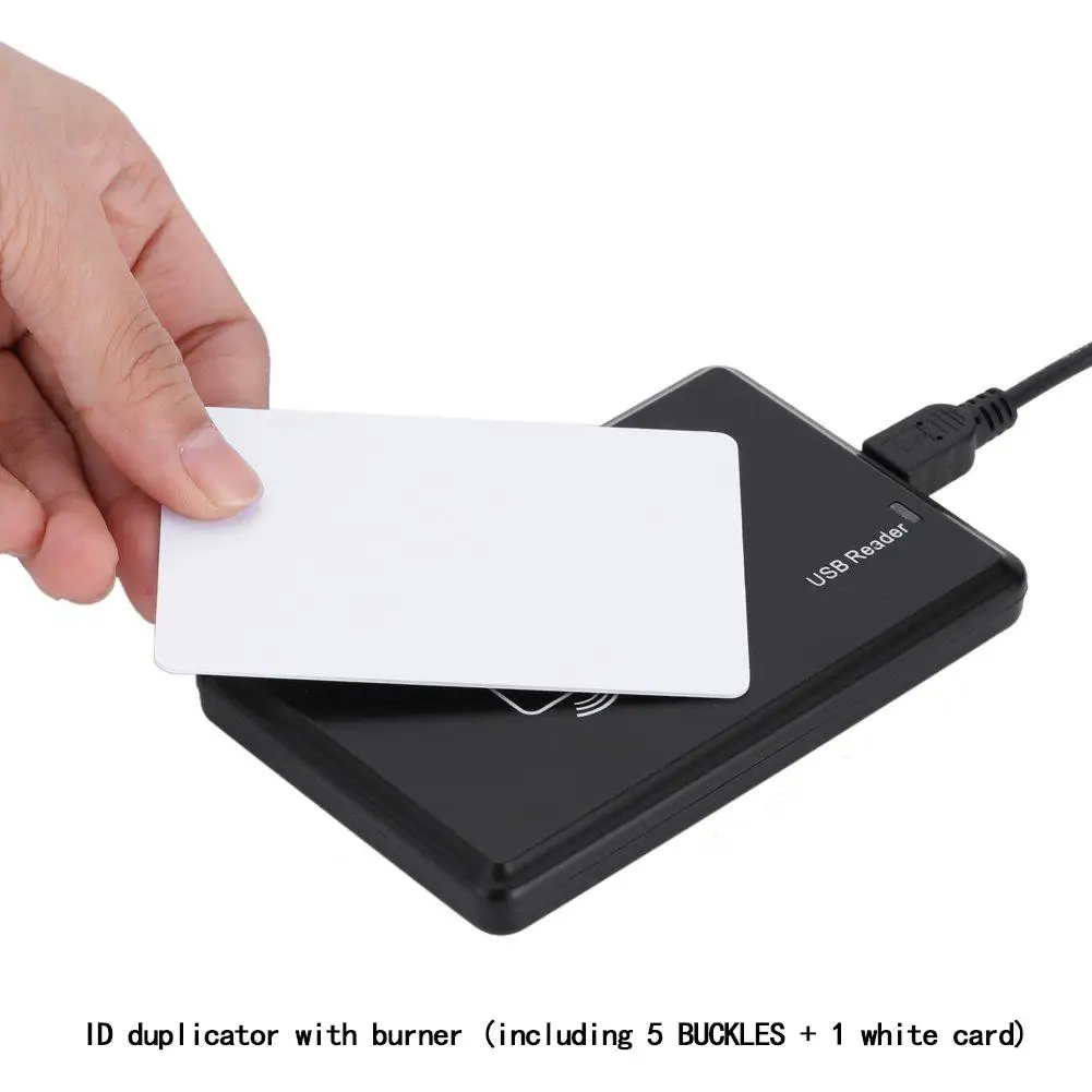 125 KHz RFID EM ID Card Reader Writer Copier 5 EM4305 Key Tag 1 T5577