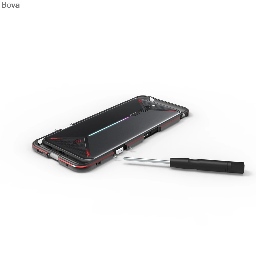 Чехол для Nubia Red Magic 3 роскошный Ультратонкий алюминиевый бампер ZTE 3s + 2 пленки (1