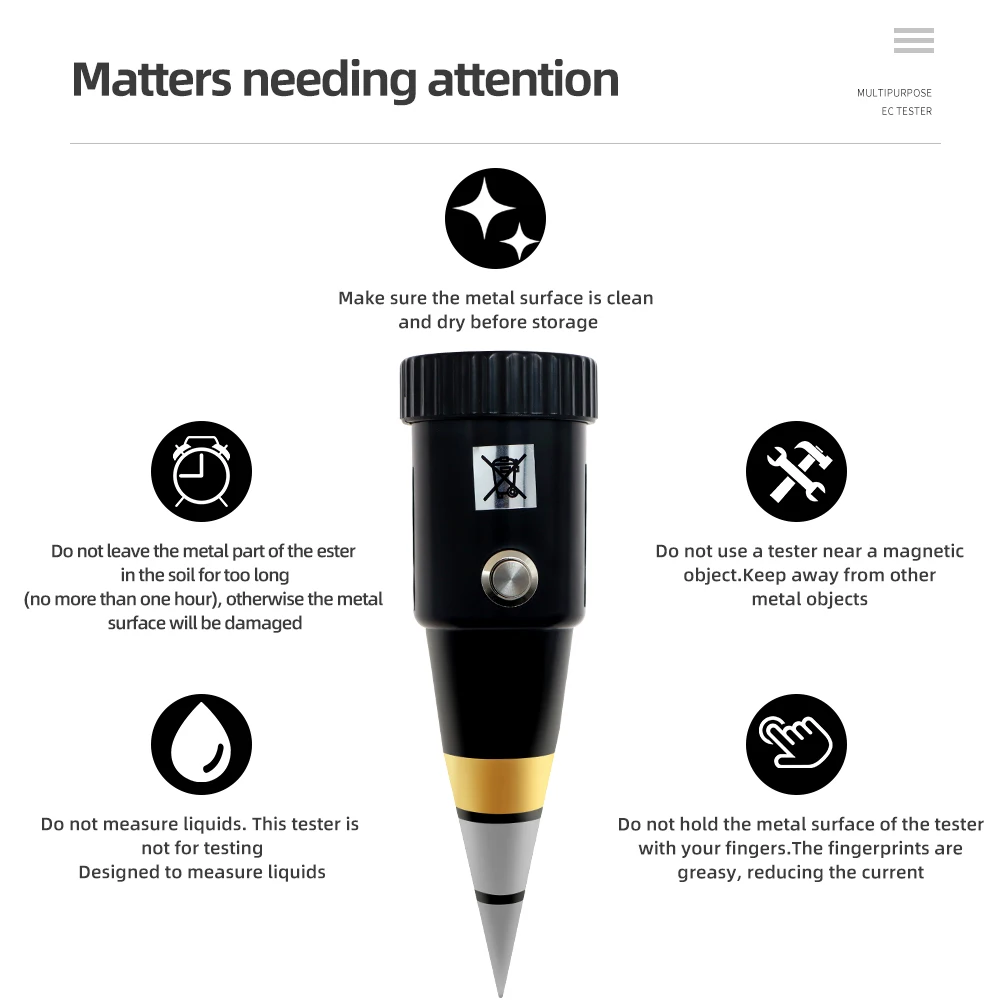 Handheld Hygrometer for Garden Planting
