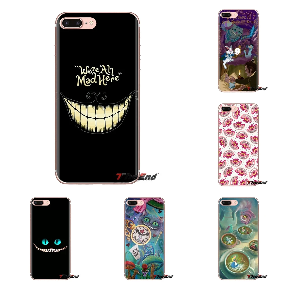 Чехлы для телефонов samsung Galaxy S2 S3 S4 S5 MINI S6 S7 edge S8 S9 Plus Note 2 3 4 5 8 Coque Fundas Alice in Wonderland cat |