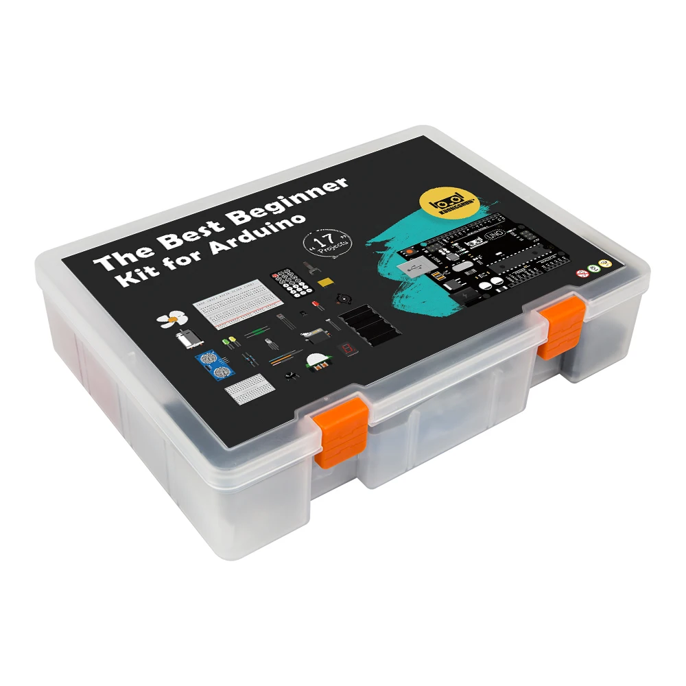 KUONGSHUN профессиональный комплект для начинающих для Arduino Uno R3 с обучающей картой