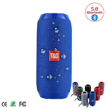 

USB Bluetooth 5.0 Outdoor Speaker Waterproof Portable Wireless Column Loudspeaker Box Support TF Card FM Radio Aux Input