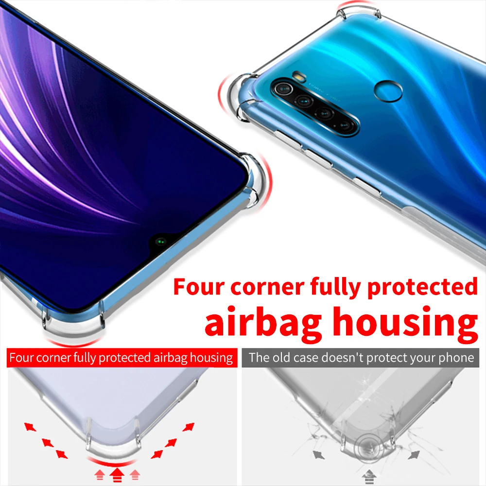 Чехол для телефона Airbag Ani-knock для Xiaomi Redmi Note7 Note8 Pro прозрачный противоударный чехол для Xiaomi Redmi K20 7A Note 8 7 Pro