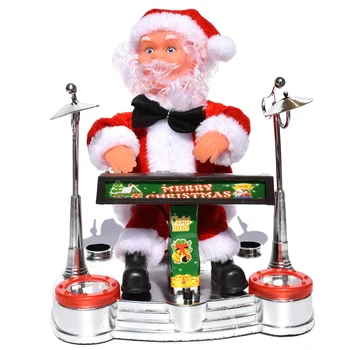 

Electric Santa Claus Doll Playing Musical Instruments Music Toy for Children Kid Christmas Home Decorations FP8