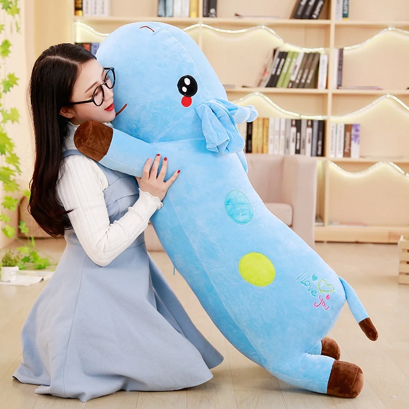 40-130cm lying giraffe fawn doll girl sleeping special pillow plush toy bed clip leg side sleeping pillow birthday valentine gif