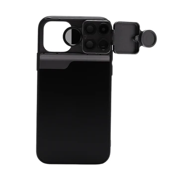 

PHOLES 5-In-1 Macro Fisheye Telephoto Wide-Angle CPL Mobile Shell Lens for Iphone 11 PRO