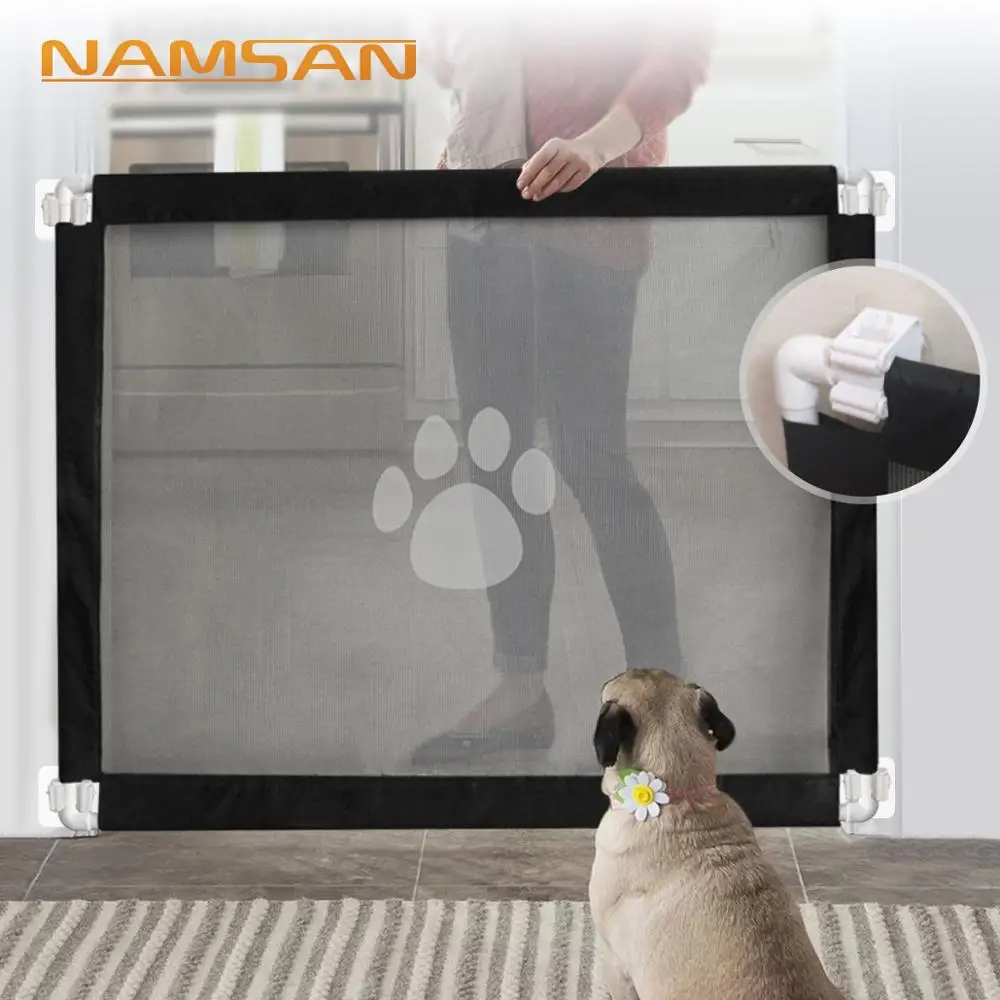 

Magic Dog Gate Ingenious Mesh Dog Fence For Indoor and Outdoor Safe Pet Dog gate Safety Enclosure Pet supplies Dropshipping