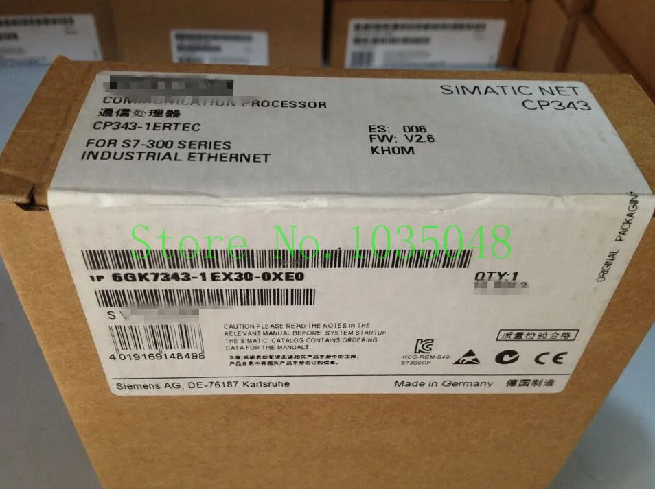 1 шт. 6GK7343-1EX30-0XE0 6GK7 343-1EX30-0XE0 новое и оригинальное приоритетное использование