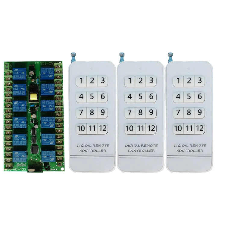 Беспроводной Радиочастотный пульт дистанционного управления 315/433 В переменного