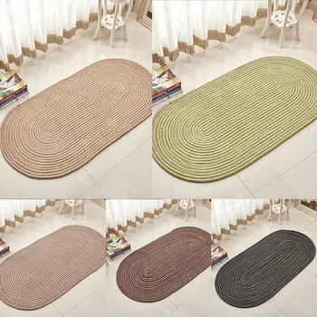 

Solid Nordic Chair Mat Sofa Table Seat Mat For Living Room Bedroom Area Rugs Home Decorative New Hand Hooked oval Carpet