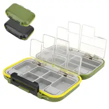 Двухсторонний ABS рыболовные снасти коробка водонепроницаемый прозрачный приманка Крючки Чехол для хранения Органайзер контейнер зимний рыболовный аксессуар