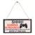 1PC Novelty Gaming Room Sign Wood Plaque 