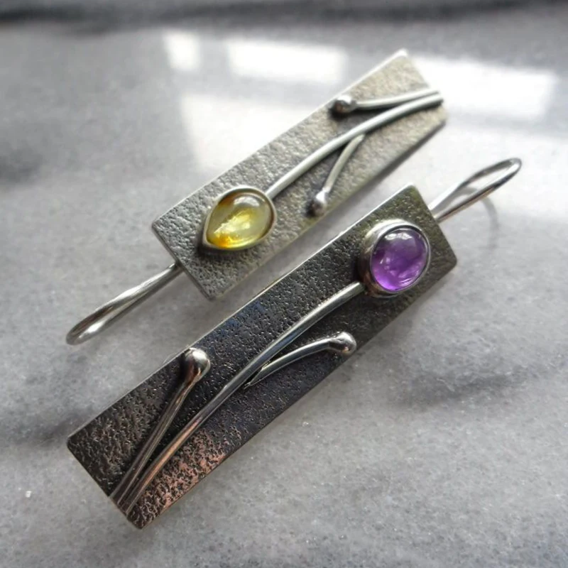 Винтажные этнические серьги-подвески в форме цветка 2019 женские серьги