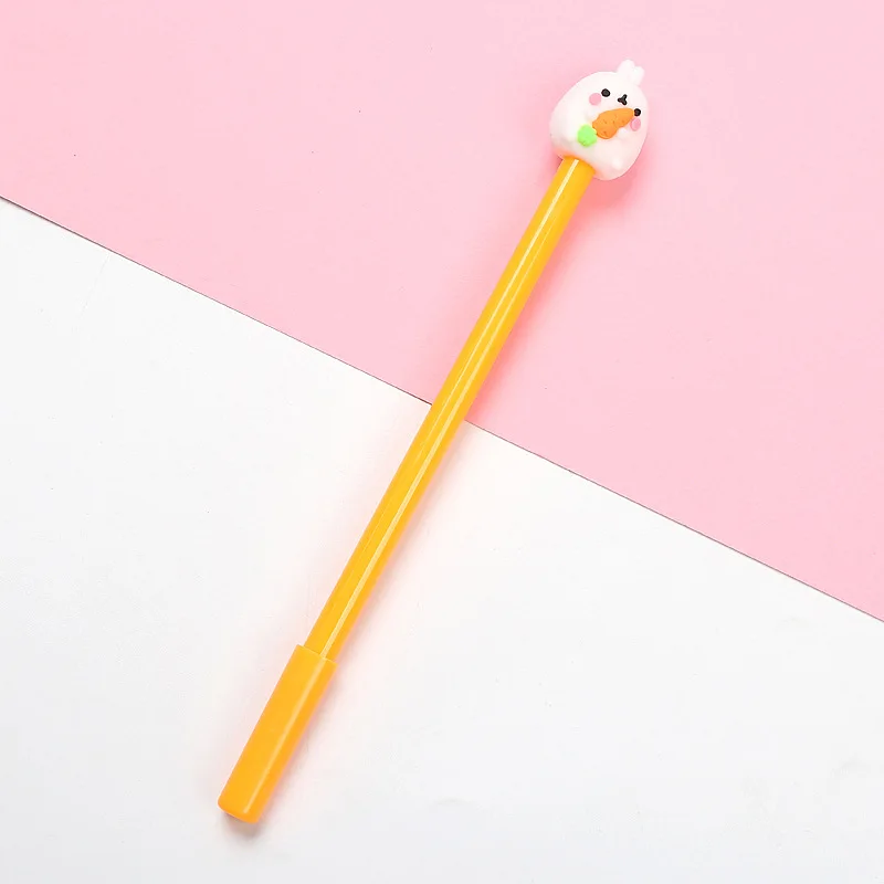 Кавайные ручки Cute Molang Rabbit gel с черными чернилами 0 5 мм перьевая ручка Канцтовары