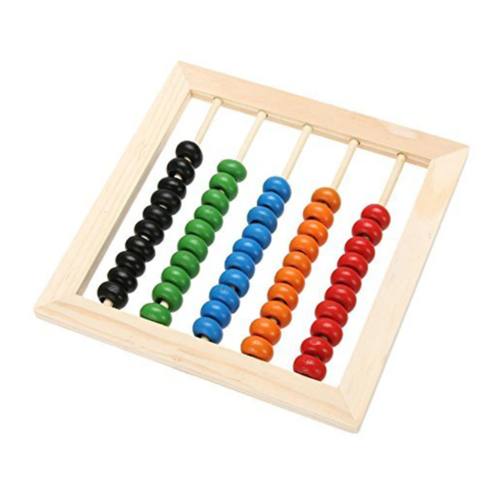 Деревянные Abacus Детские счетные цифры и алфавит буквенные блоки раннего Монтессори обучающая игрушка