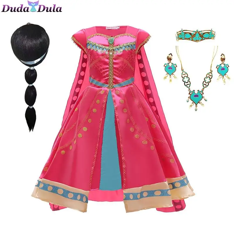 Детский карнавальный костюм для девочек жасмин платье принцессы Ролевой