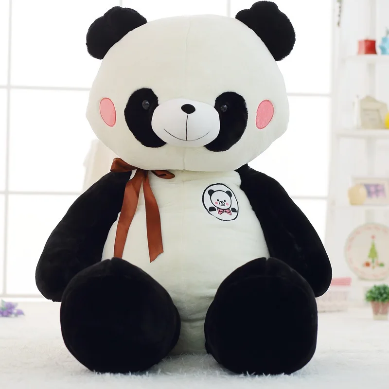 

New Style Model Toy Panda Black And White Plush Bear Toy Anime Peripheral Panda Expression Doll
