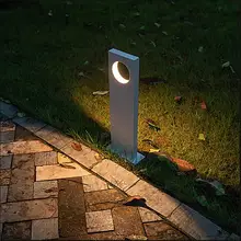 10W Outdoor Waterproof Garden LED Lawn Light Aluminum Post Lawn Lamps Landscape Garden Courtyard villa Pathway Column Light