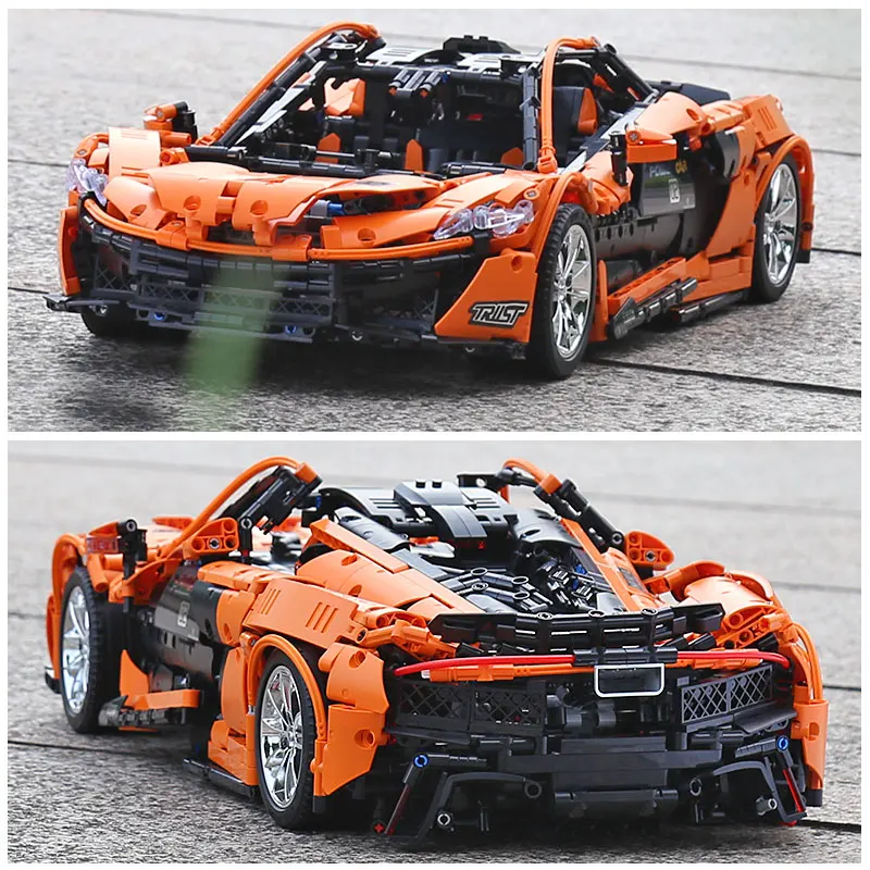 Форма King 13090 MOC Technic The McLarens P1 Модель гоночного автомобиля Hypercar строительные блоки
